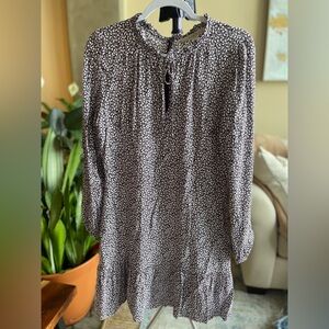 LOFT purple pattered dress